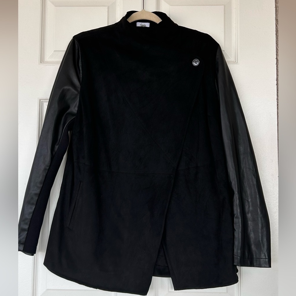 di vita Faux Suede & Leather Lined Jacket Women’s Medium